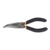 Beta ​Extra-long bent needle knurled nose pliers, slip-proof double layer PVC coated handles, OAL 160mm 011680066